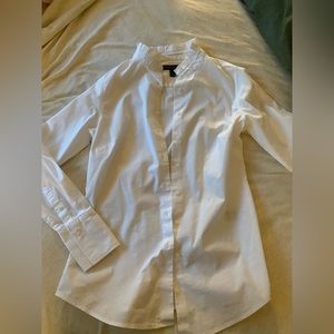 Banana Republic white button down blouse